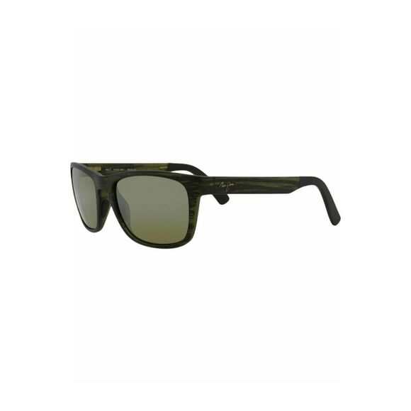 Maui Jim Square-Frame Nylon Sunglasses Green Unisex-Adult - Picture 2 of 6